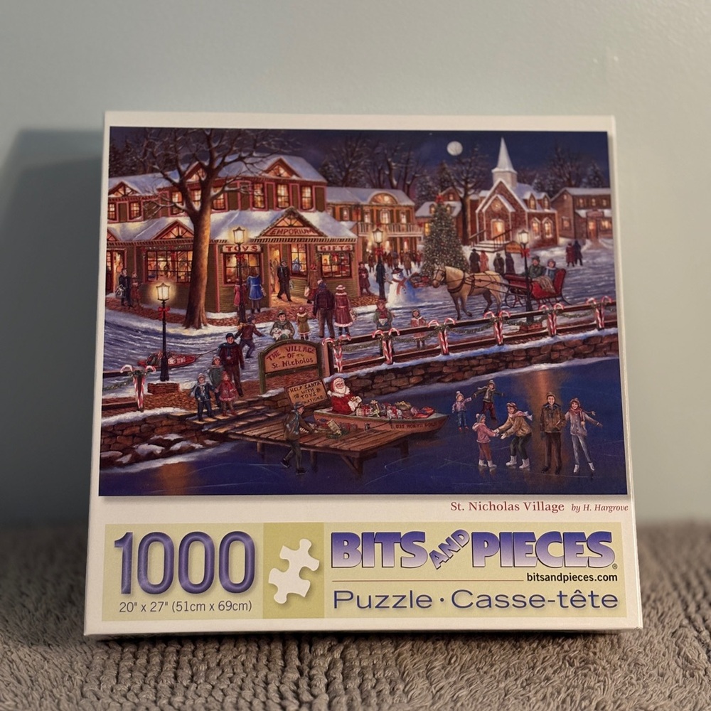 Bits and Pieces, St. Nicholas Village Puzzle - 1000 Pieces